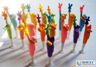 禮品廣告筆 動物手勢筆 帶底座 可豎立放置 18種款式_辦公、文教_世界工廠網中國產品信息庫